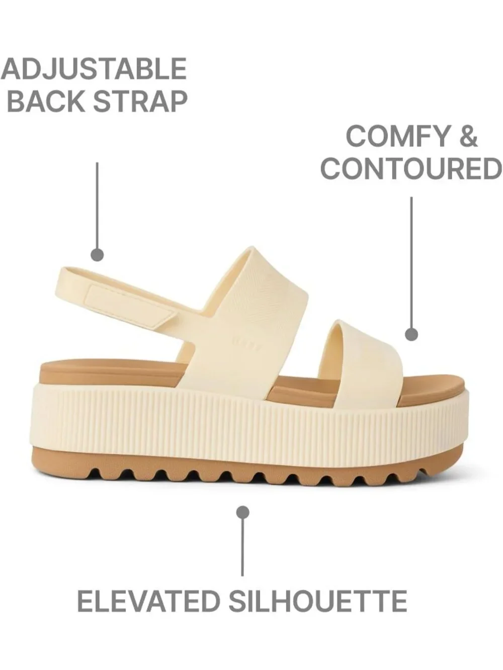 Women's Cloud Water Vista Higher Open Toe Platform Wedge Casual Sandal Shoes